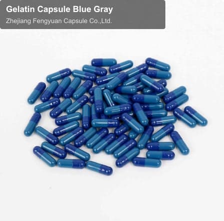 Gelatin Capsule Blue Gray