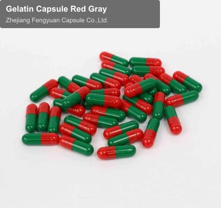 Gelatin Capsule Red Gray