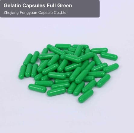 Gelatin Capsules Full Green