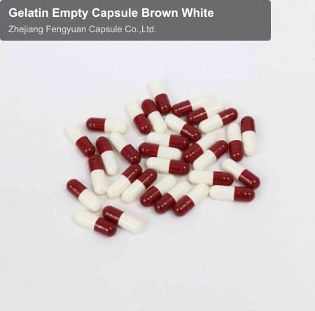 Gelatin Empty Capsule Brown White