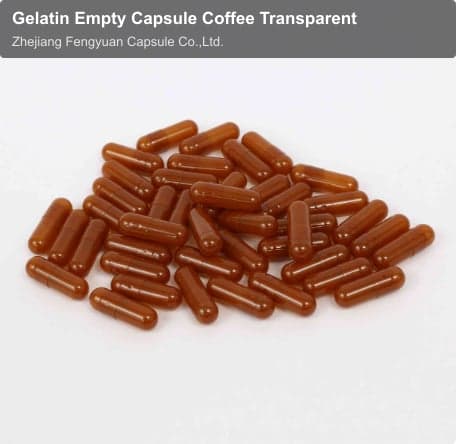 Gelatin Empty Capsule Coffee Transparent