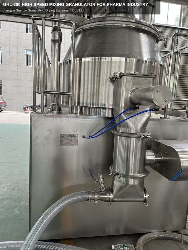 GHL-200 HIGH SPEED MIXING GRANULATOR FOR PHARMA INDUSTRY