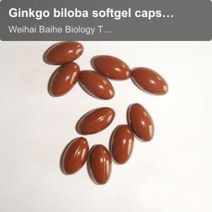Ginkgo biloba softgel capsule