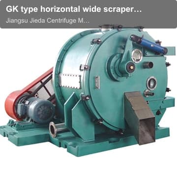 GK type horizontal wide scraper automatic centrifuge