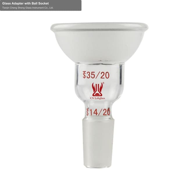Glass Adapter with Ball Socket