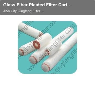 Glass Fiber Pleated Filter Cartridge for Process Filtration