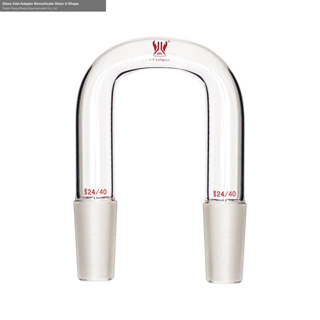 Glass Inlet Adapter Borosilicate Glass U-Shape