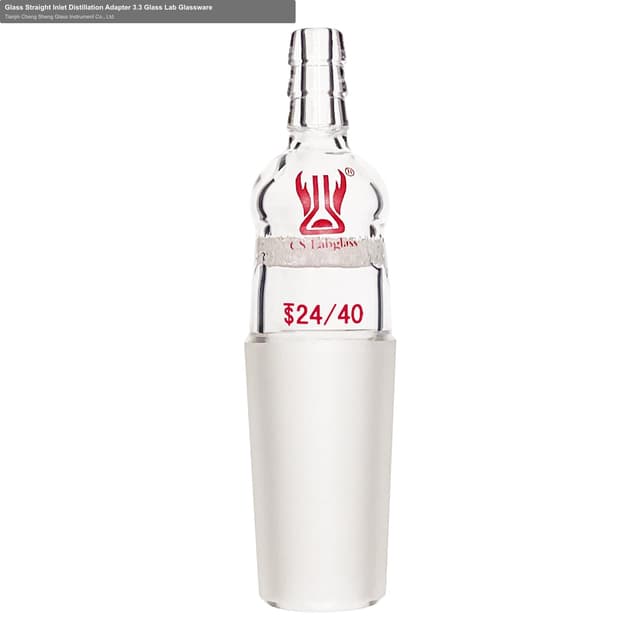 Glass Straight Inlet Distillation Adapter 3.3 Glass Lab Glassware
