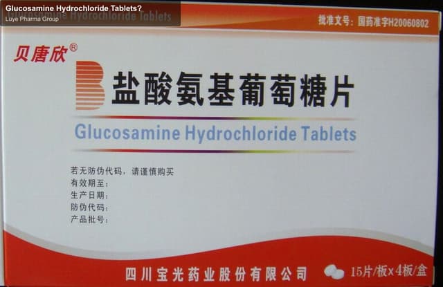 Glucosamine Hydrochloride Tablets?