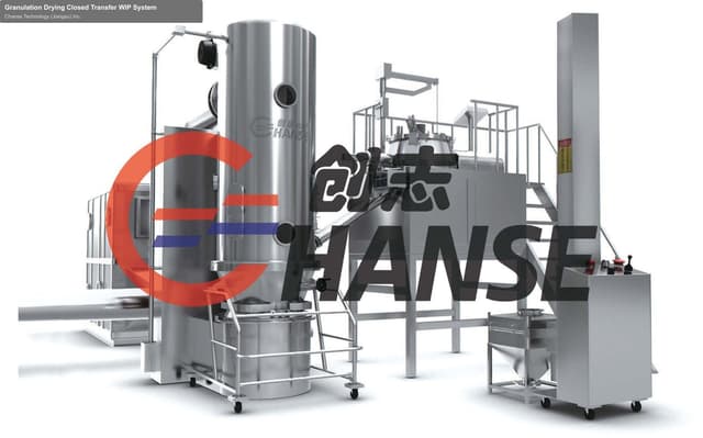 Granulation Drying Closed Transfer WIP System