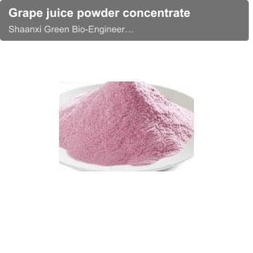 Grape juice powder concentrate