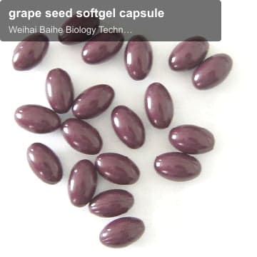 grape seed softgel capsule