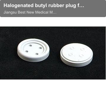Halogenated butyl rubber plug for freezing for injection (20d3-1)