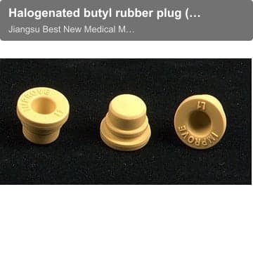 Halogenated butyl rubber plug (L1 yellow) for vacuum blood collector