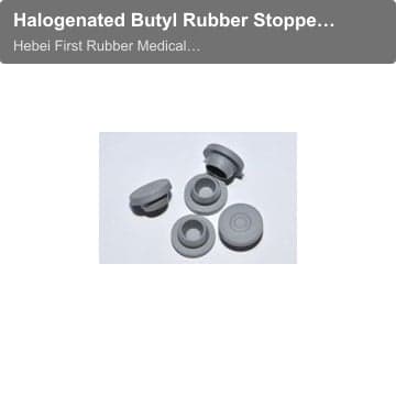 Halogenated Butyl Rubber Stopper for injection liquid