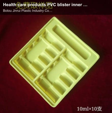 Health care products PVC blister inner tray Flocking blister tray Injection plastic tray Oral liquid