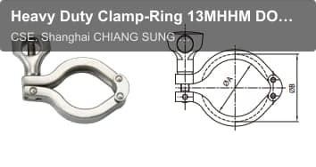 Heavy Duty Clamp-Ring 13MHHM DOUBLE PIN CLAMP