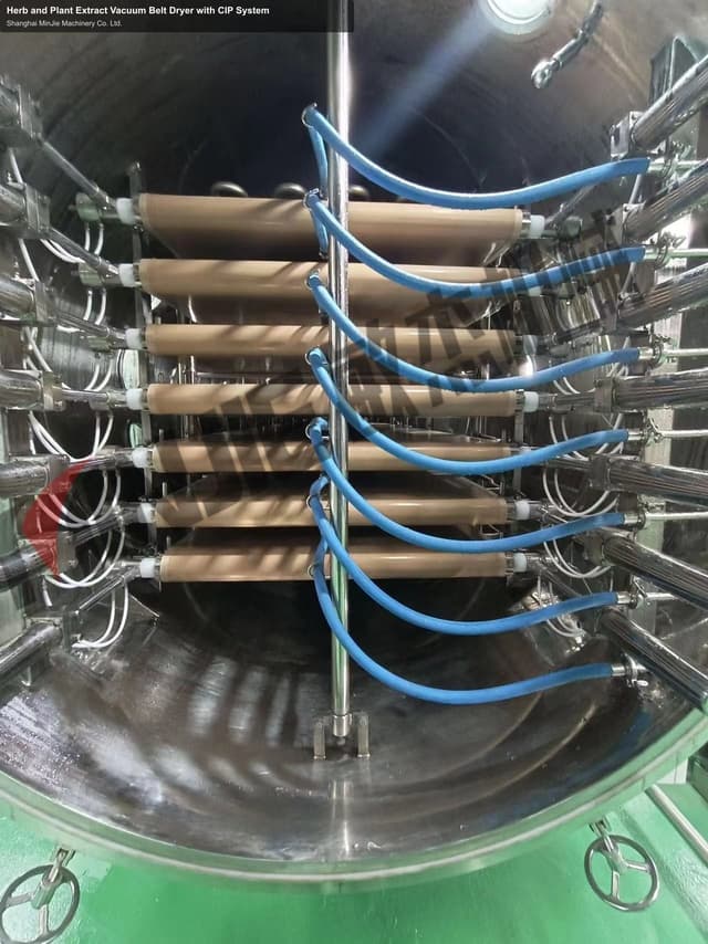 Herb and Plant Extract Vacuum Belt Dryer with CIP System