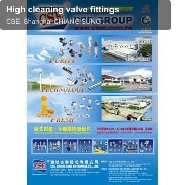 High cleaning valve fittings