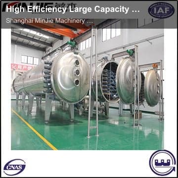 High Efficiency Large Capacity Industrial Vacuum Continuous Freeze Dryer