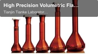 High Precision Volumetric Flask, Brown (Standard B-type Polypropylene stopper)