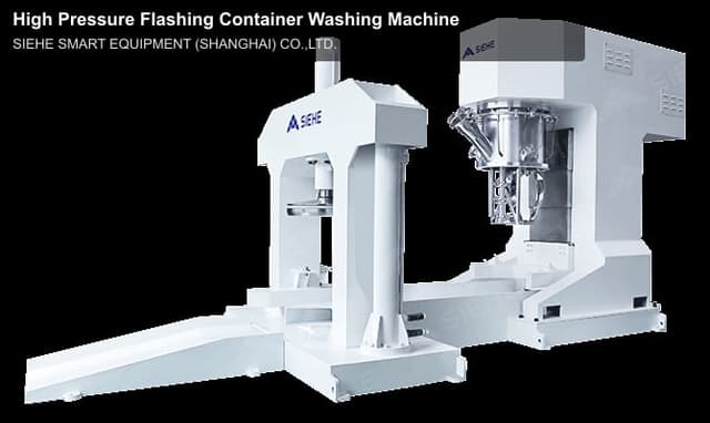 High Pressure Flashing Container Washing Machine