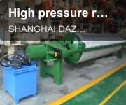 High pressure round filter press