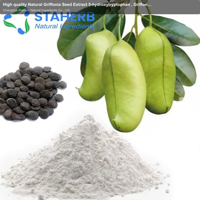High quality Natural Griffonia Seed Extract 5-hydroxytryptophan , Griffonia Seed Extract 5-HTP