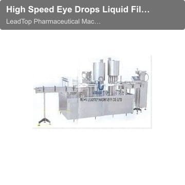 High Speed Eye Drops Liquid Filling and Rotating Cap Machine