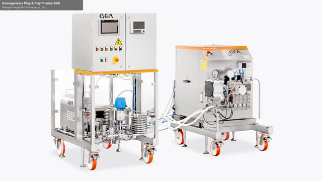 Homogenizers Plug & Play Pharma Skid