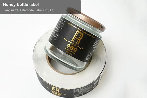 Honey bottle label