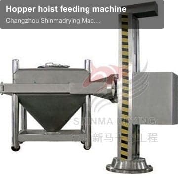 Hopper hoist feeding machine