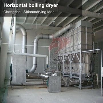 Horizontal boiling dryer