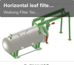 Horizontal leaf filter machine