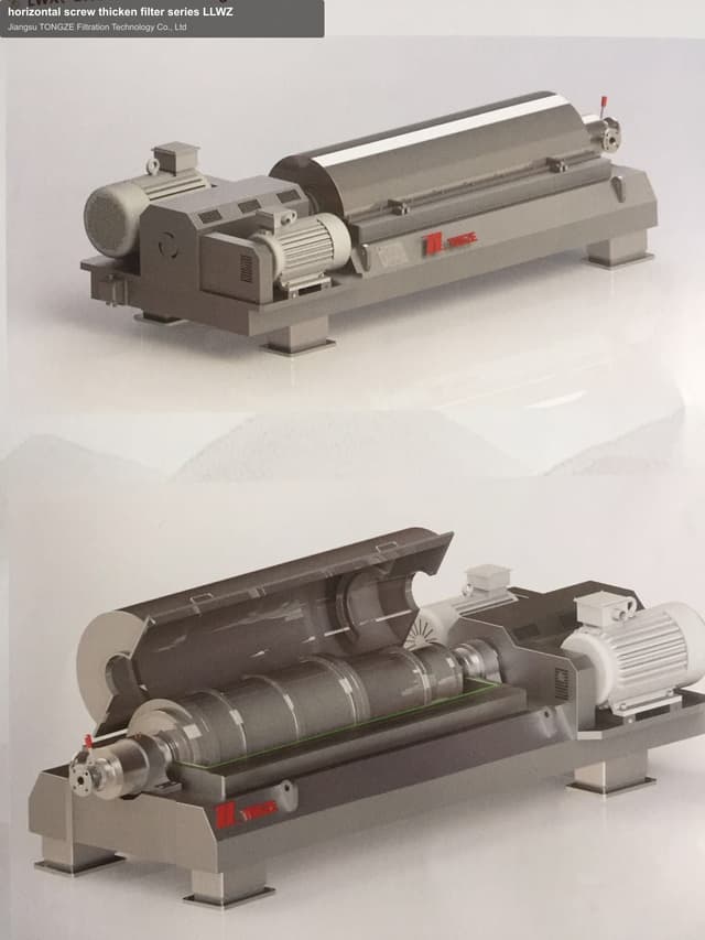 horizontal screw thicken filter series LLWZ