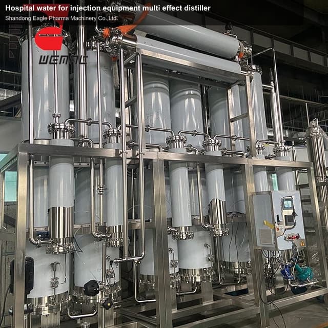 Hospital water for injection equipment multi effect distiller