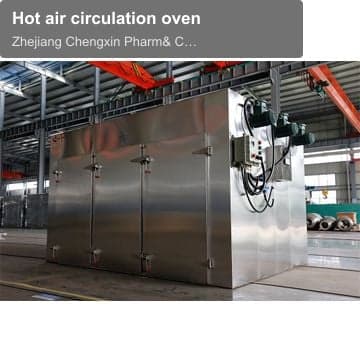 Hot air circulation oven