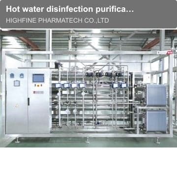 Hot water disinfection purification water system