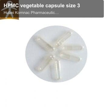 HPMC vegetable capsule size 3