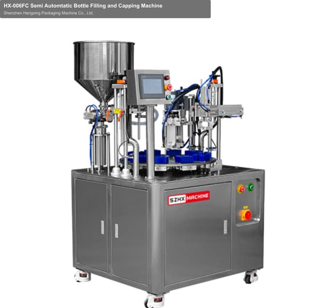 HX-006FC Semi Automtatic Bottle Filling and Capping Machine