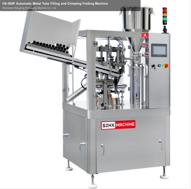 HX-009F Automatic Metal Tube Filling and Crimping Folding Machine