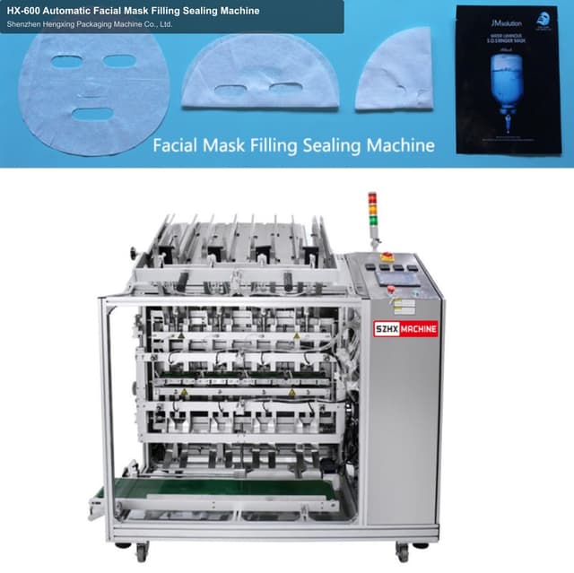 HX-600 Automatic Facial Mask Filling Sealing Machine