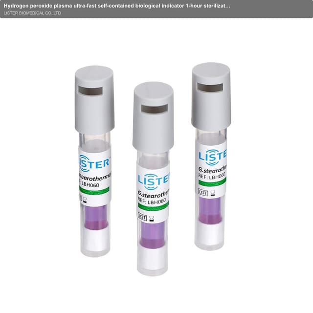 Hydrogen peroxide plasma ultra-fast self-contained biological indicator 1-hour sterilization monitoring indicator