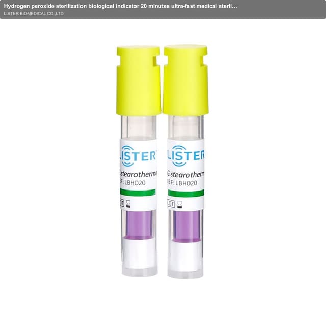 Hydrogen peroxide sterilization biological indicator 20 minutes ultra-fast medical sterilization monitoring biological indicator