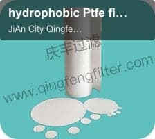 hydrophobic Ptfe filter membrane with PP support layer