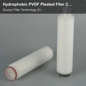 Hydrophobic PVDF Pleated Flter Cartridge