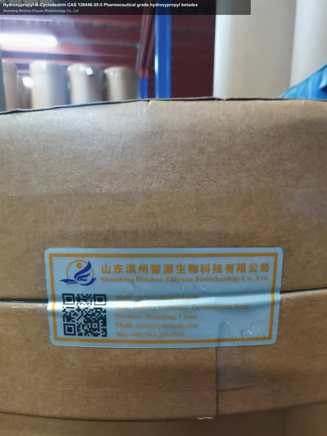 Hydroxypropyl-B-Cyclodextrin CAS 128446-35-5 Pharmaceutical grade hydroxypropyl betadex