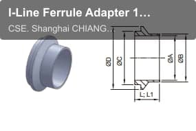 I-Line Ferrule Adapter 14WI I-Line Ferrule Male