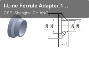 I-Line Ferrule Adapter 15WI I-Line Ferrule Female