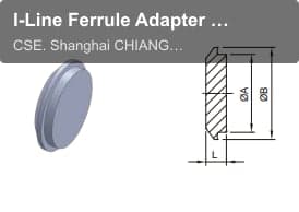 I-Line Ferrule Adapter 16AI-14I Male I-Line End Cap